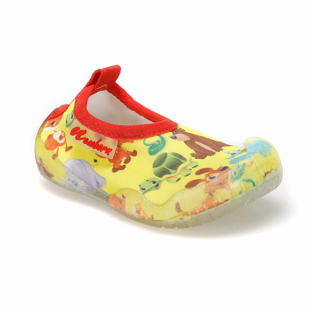 Unisex Kid's Printed White Slippers