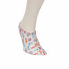 Girl's Multi-color Animal Print Ecru Socks