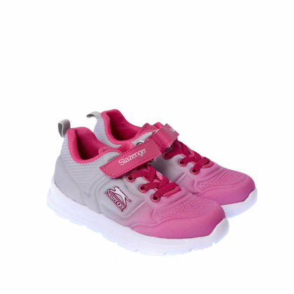 Unisex Kid's Fuchsia Grey Sneakers