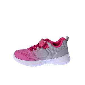 Unisex Kid's Fuchsia Grey Sneakers