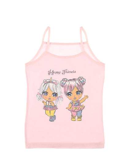 Baby Girl's Printed Sleeveless Undershirt