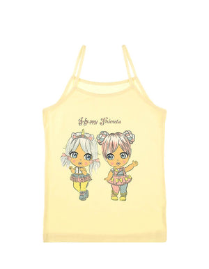 Baby Girl's Printed Sleeveless Undershirt