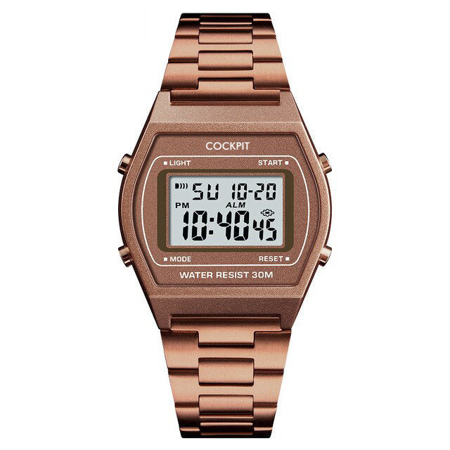 Men's Copper Digital Watch