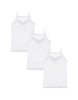 Girl's Cotton Sleeveless Undershirt- 3 Pieces