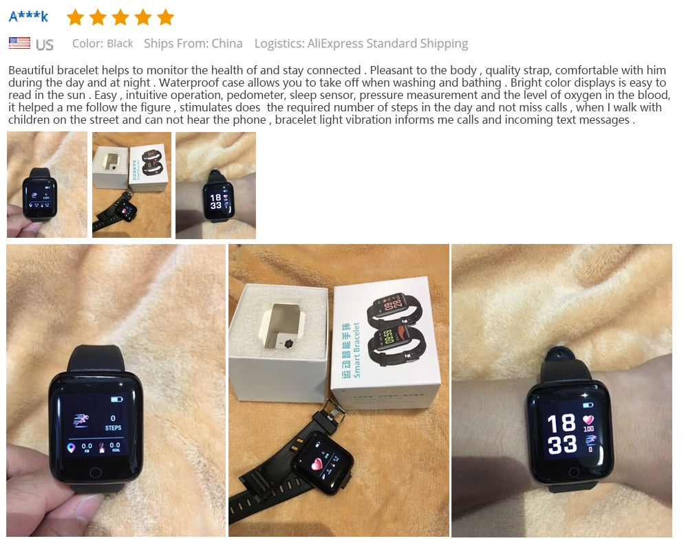 Smart Watch Blood Pressure relogio Heart Rate Monitor Pedometer Fitness Tracker Sport relogio  Mode Watch Men Health Bracelet relogio inteligente