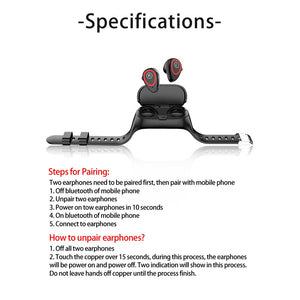 New Design M1 AI Smart Watch Bluetooth Headphone Heart Rate  Monitor Smart Wristband Long Time Standby Fitness Bracelet Fitness new style.The watch is distinctive .Magnetic charging. Fitness