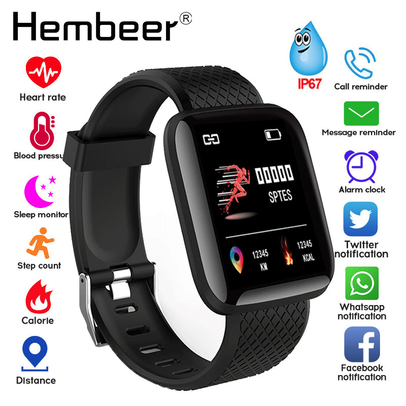 Smart Watch Blood Pressure relogio Heart Rate Monitor Pedometer Fitness Tracker Sport relogio  Mode Watch Men Health Bracelet relogio inteligente