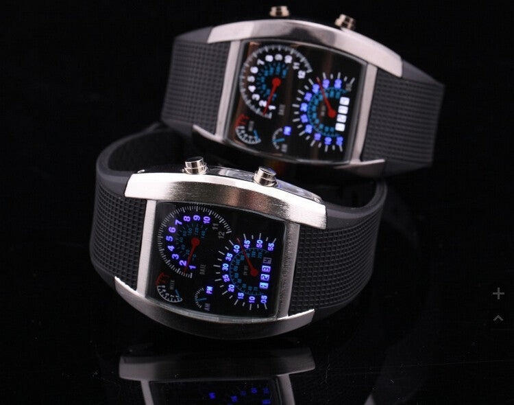 Fashion Men's Watch Unique LED Digital Watch Men Watches i Electronic Sport Watches Men Rubber Clock relogio masculino reloj hombre