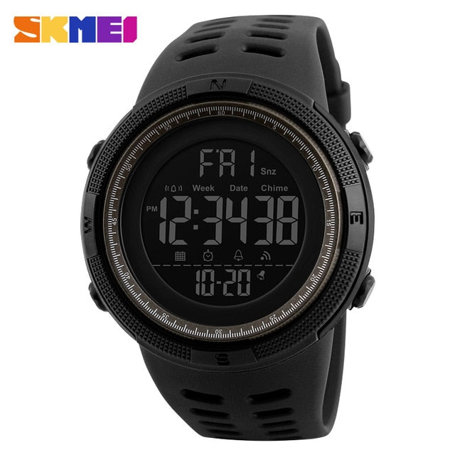 Skmeiwatches   Luxury Brand Mens Sports Watches Dive 50m Digital LED Military Wrist watches  Watch Men Fashion Man Casual Electronics Wrist watches