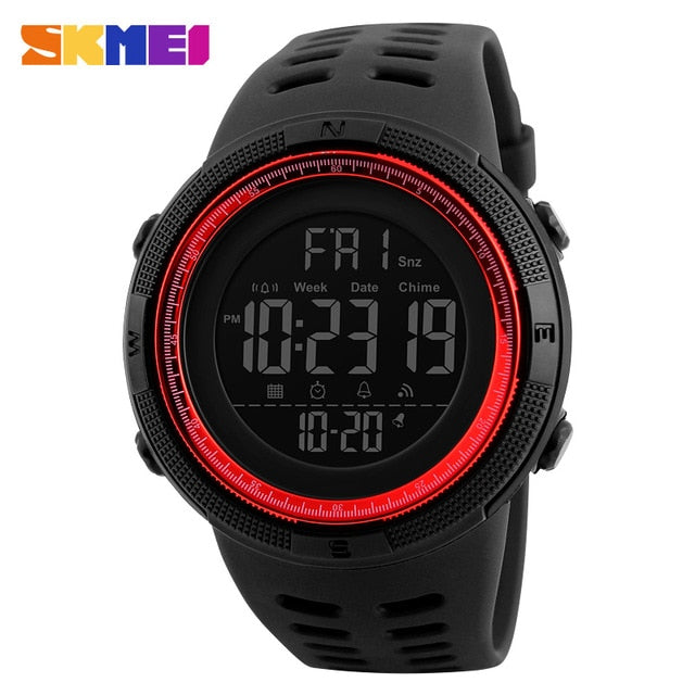 Skmeiwatches   Luxury Brand Mens Sports Watches Dive 50m Digital LED Military Wrist watches  Watch Men Fashion Man Casual Electronics Wrist watches