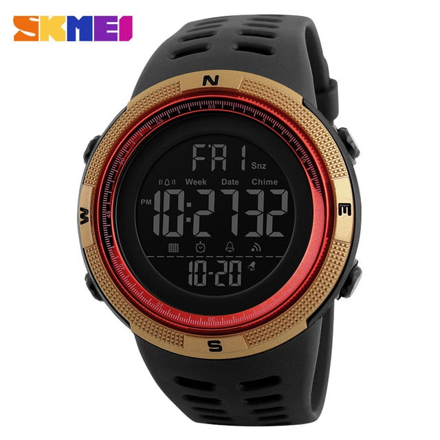 Skmeiwatches   Luxury Brand Mens Sports Watches Dive 50m Digital LED Military Wrist watches  Watch Men Fashion Man Casual Electronics Wrist watches