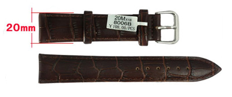 Watch Band Genuine Leather straps 12mm 18mm 20mm 14mm 16mm 19mm  22mm watch High Qualityaccessories men High Quality Brown colors Watch bands weaches