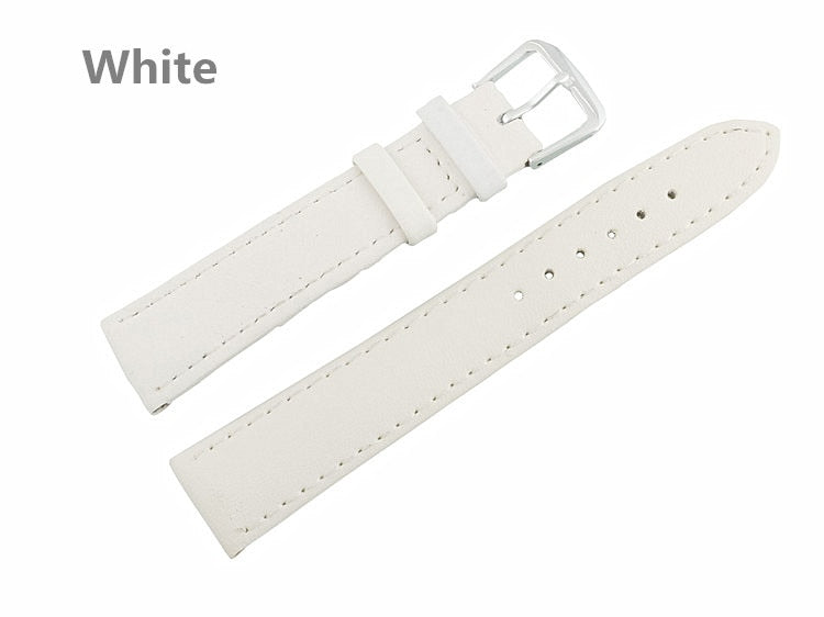 Watch bands Genuine Leather Watch Band Stainless Steel Buckle Clasp watch band leather strap 12,14, 16,18,20,22,24mm