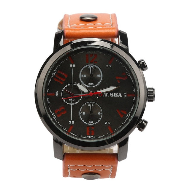 Relogio Masculino Fashion Watches Men Casual Military Sports  Watch Quartz Analog Wrist O.T.SEA Watch Clock Man Hour Heart Gift