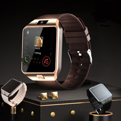 New Smart watch Intelligent Digital Sport Gold Smart Watch DZ09 Pedometer For Phone Android Wrist Watch Men Women's satti Watch