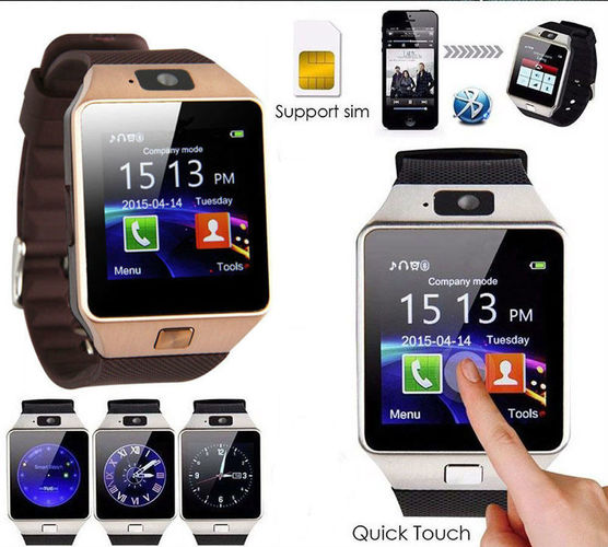 New Smart watch Intelligent Digital Sport Gold Smart Watch DZ09 Pedometer For Phone Android Wrist Watch Men Women's satti Watch