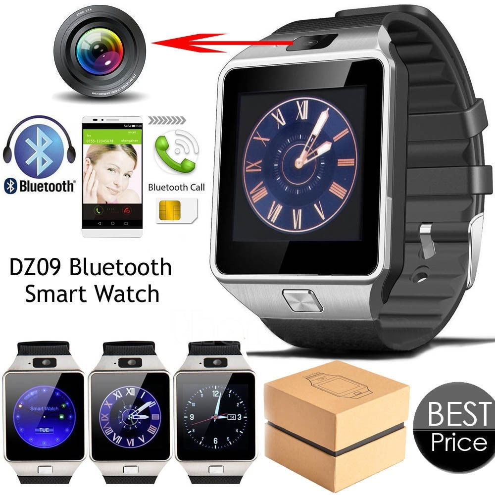 New Smart watch Intelligent Digital Sport Gold Smart Watch DZ09 Pedometer For Phone Android Wrist Watch Men Women's satti Watch