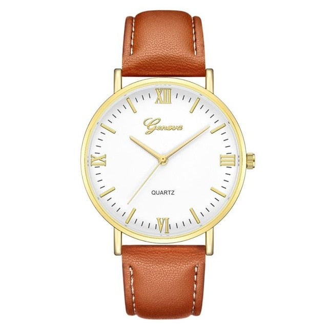 Reloj Fashion Large Dial Military Quartz  Men Watch Leather Sport Watches mens watch rolex watches sport watch  wrist watch  rolex submariner