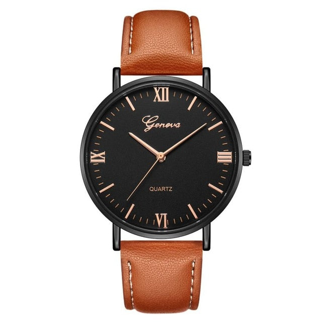 Reloj Fashion Large Dial Military Quartz  Men Watch Leather Sport Watches mens watch rolex watches sport watch  wrist watch  rolex submariner