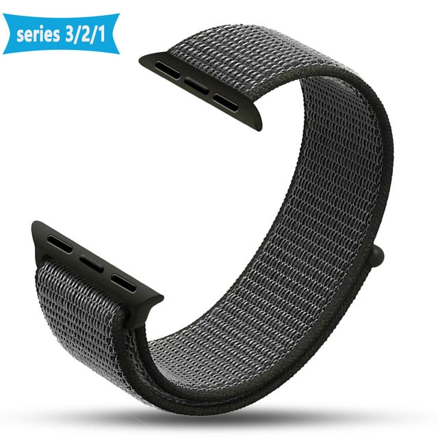 New High Quality Nylon Sport Loop Replacment Band for Apple Watch Series 1 2 3 Lightweight Soft Breathable Woven Strap 38 42mm