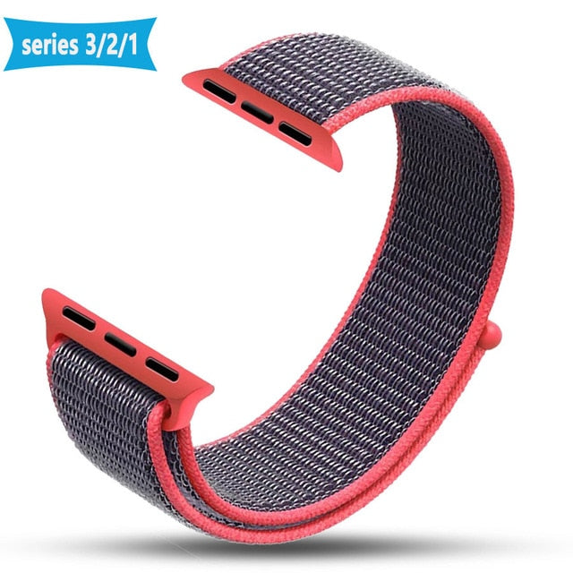 New High Quality Nylon Sport Loop Replacment Band for Apple Watch Series 1 2 3 Lightweight Soft Breathable Woven Strap 38 42mm