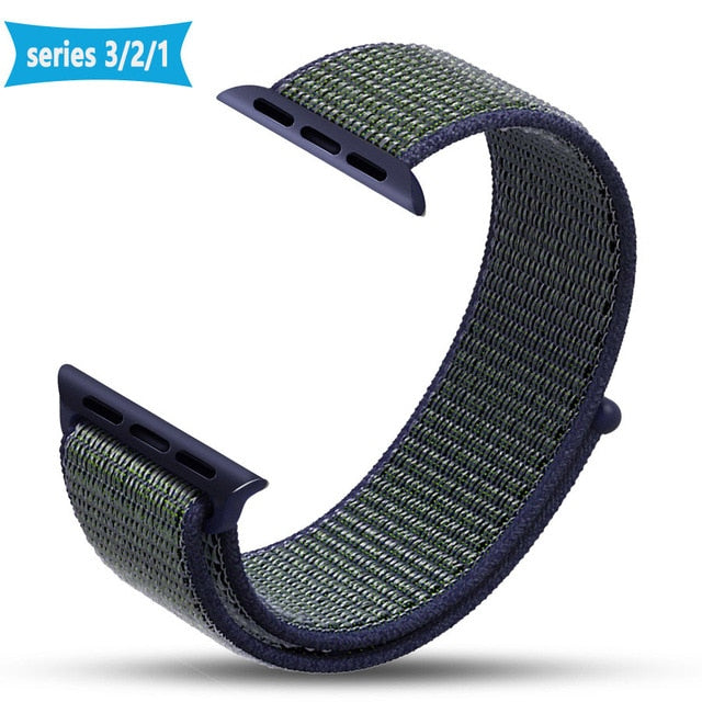 New High Quality Nylon Sport Loop Replacment Band for Apple Watch Series 1 2 3 Lightweight Soft Breathable Woven Strap 38 42mm