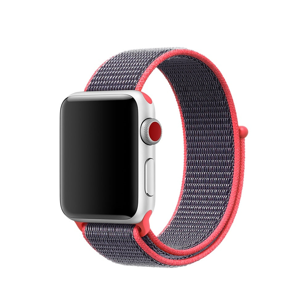 New High Quality Nylon Sport Loop Replacment Band for Apple Watch Series 1 2 3 Lightweight Soft Breathable Woven Strap 38 42mm