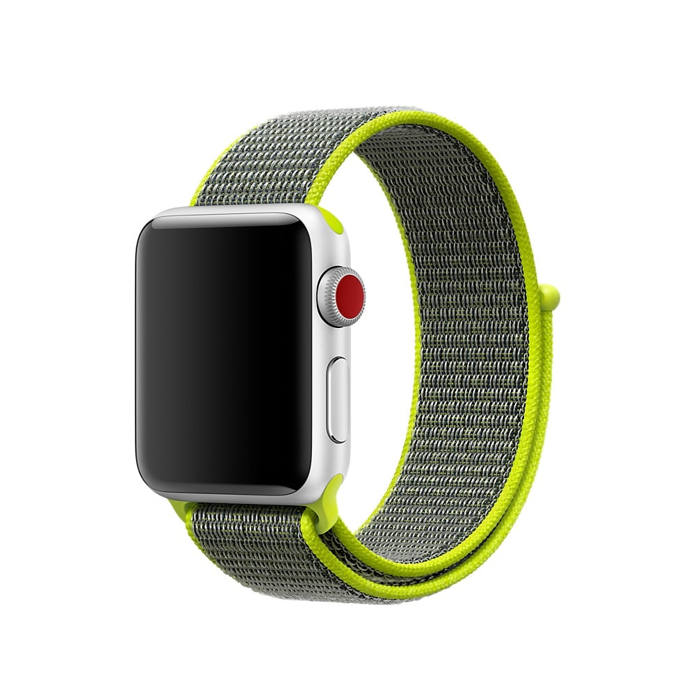 New High Quality Nylon Sport Loop Replacment Band for Apple Watch Series 1 2 3 Lightweight Soft Breathable Woven Strap 38 42mm