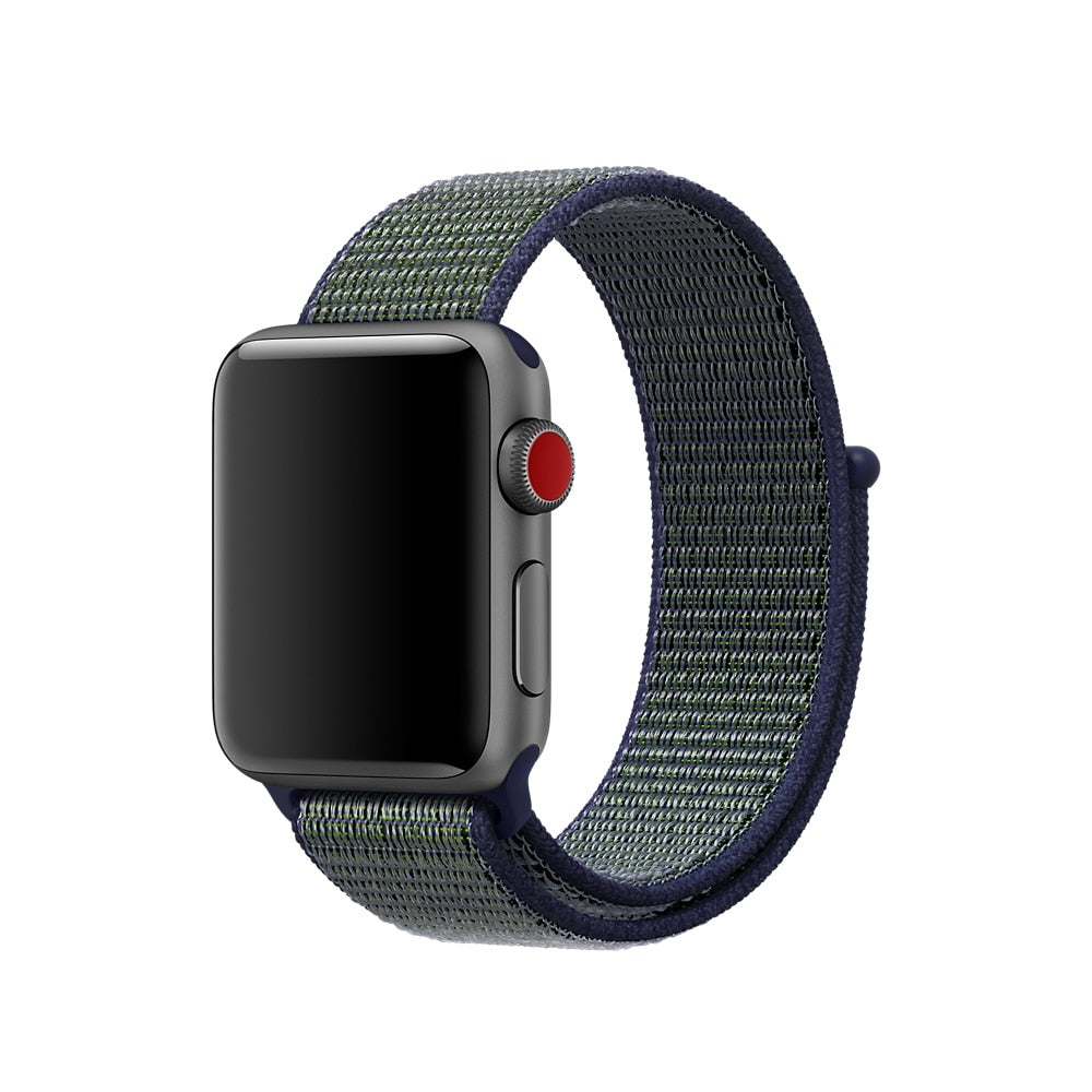 New High Quality Nylon Sport Loop Replacment Band for Apple Watch Series 1 2 3 Lightweight Soft Breathable Woven Strap 38 42mm