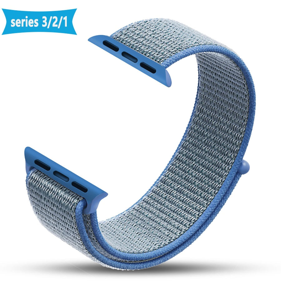 New High Quality Nylon Sport Loop Replacment Band for Apple Watch Series 1 2 3 Lightweight Soft Breathable Woven Strap 38 42mm