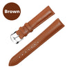 Leather Watchband Men Women Watch Band 22mm 20mm 18mm 16mm 14mm 12mm Wrist Watch Strap On Belt Watchbands Bracelet Metal Buckle