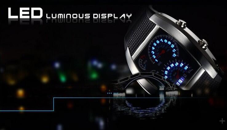 Fashion Men's Watch Unique LED Digital Watch Men Watches i Electronic Sport Watches Men Rubber Clock relogio masculino reloj hombre