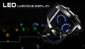 Fashion Men's Watch Unique LED Digital Watch Men Watches i Electronic Sport Watches Men Rubber Clock relogio masculino reloj hombre