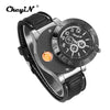 Military USB Charging Lighter Watch Flameless Windproof Cigarette Lighters Rechargeable Electronic light beam TOP Sports Men Watches No Gas 45 carrera watches