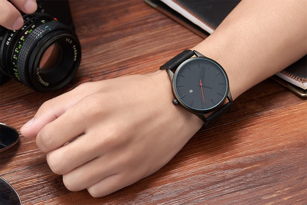 Relogio Masculino watches prices Men Watches Men's Sports Quartz Clock  Man Leather Military Wristwatch