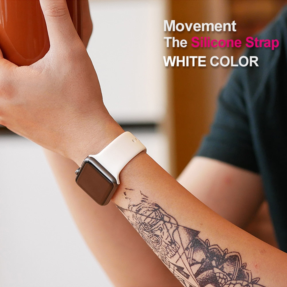 Soft Silicone  weaches Replacement Sport Band For 38mm Apple Watch Series1 2 42mm Wrist Bracelet Strap For i Watch Sports Edition weaches