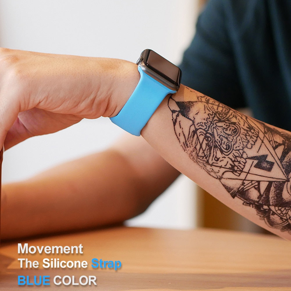 Soft Silicone  weaches Replacement Sport Band For 38mm Apple Watch Series1 2 42mm Wrist Bracelet Strap For i Watch Sports Edition weaches