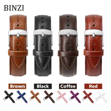 Top  Black Watch Bands weaches  Strap Watch band Leather Men Women i  Genuine 12mm 14mm 16mm 18mm 20mm 22mm Watch Strap Watch Belt watches mans