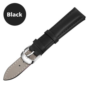 Top  Black Watch Bands weaches  Strap Watch band Leather Men Women i  Genuine 12mm 14mm 16mm 18mm 20mm 22mm Watch Strap Watch Belt watches mans