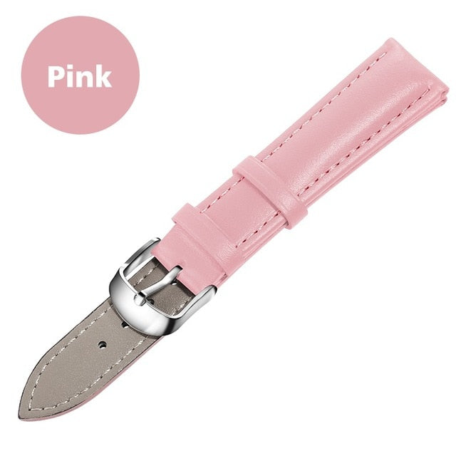 Top  Black Watch Bands weaches  Strap Watch band Leather Men Women i  Genuine 12mm 14mm 16mm 18mm 20mm 22mm Watch Strap Watch Belt watches mans