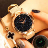 Ladies Watch  New Casual Fashion Quartz Watch Starry Sky Multicolor Leather Wristwatch Simple Designer watches  Women Clock GOOD