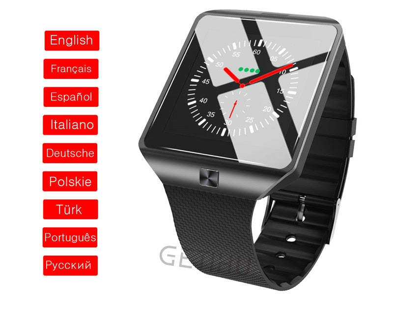 GETIHU DZ09  Smart watch Digital Men Watch Apple iPhone in Samsung Android Mobile Phone Bluetooth SIM TF Card Camera