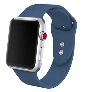 Silicone band for Apple Watch 38mm 42mm 40mm 44mm Replacement Sport Strap Rubber Wristband for iwatch series 4 3 2 1 watch band