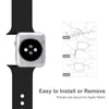 Silicone band for Apple Watch 38mm 42mm 40mm 44mm Replacement Sport Strap Rubber Wristband for iwatch series 4 3 2 1 watch band