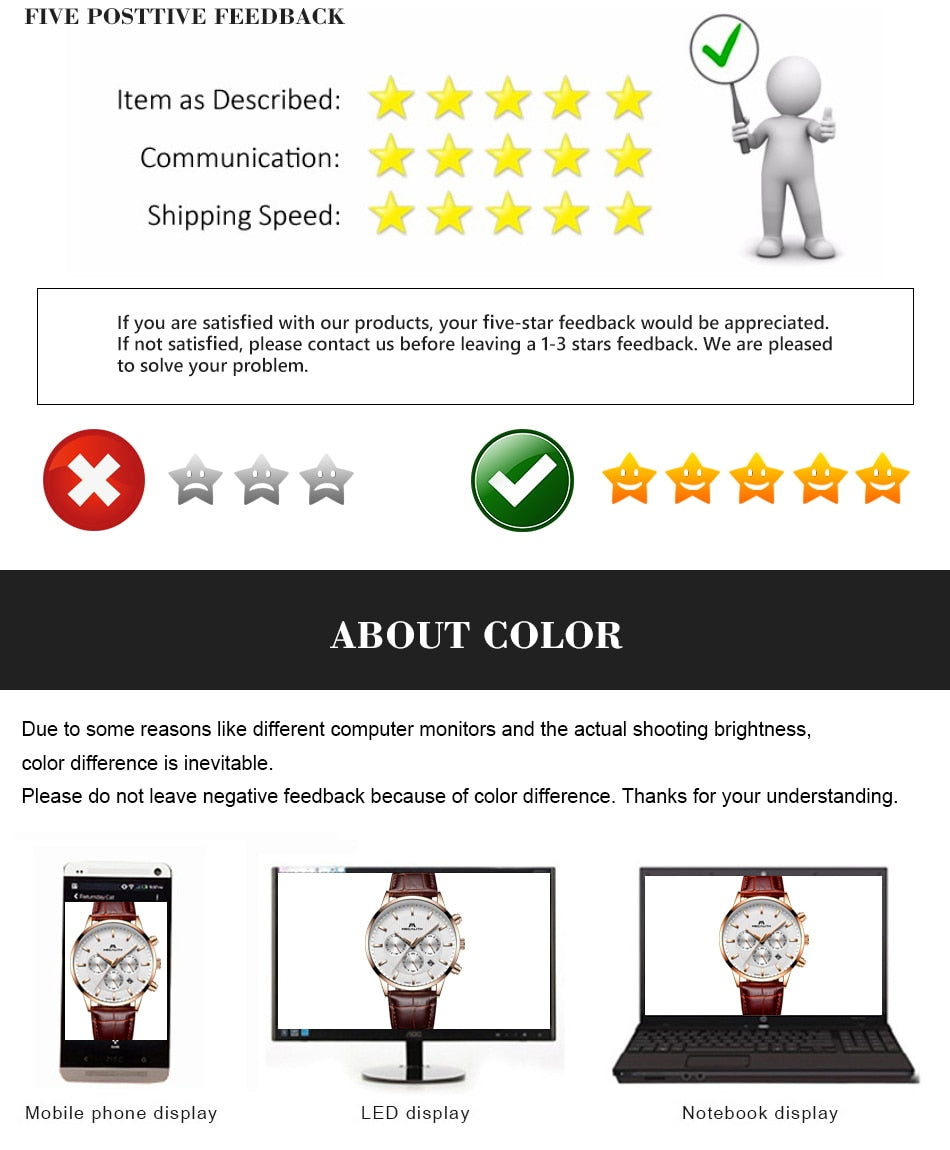 Brand Rose Gold MEGALITH Waterproof Watch Big Dial Sport Watches Men watches prices Top Luxury Brand Clock watches online