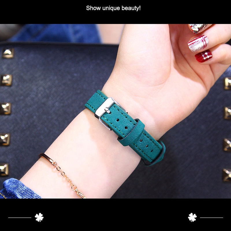 Ladies Watch  New Casual Fashion Quartz Watch Starry Sky Multicolor Leather Wristwatch Simple Designer watches  Women Clock GOOD