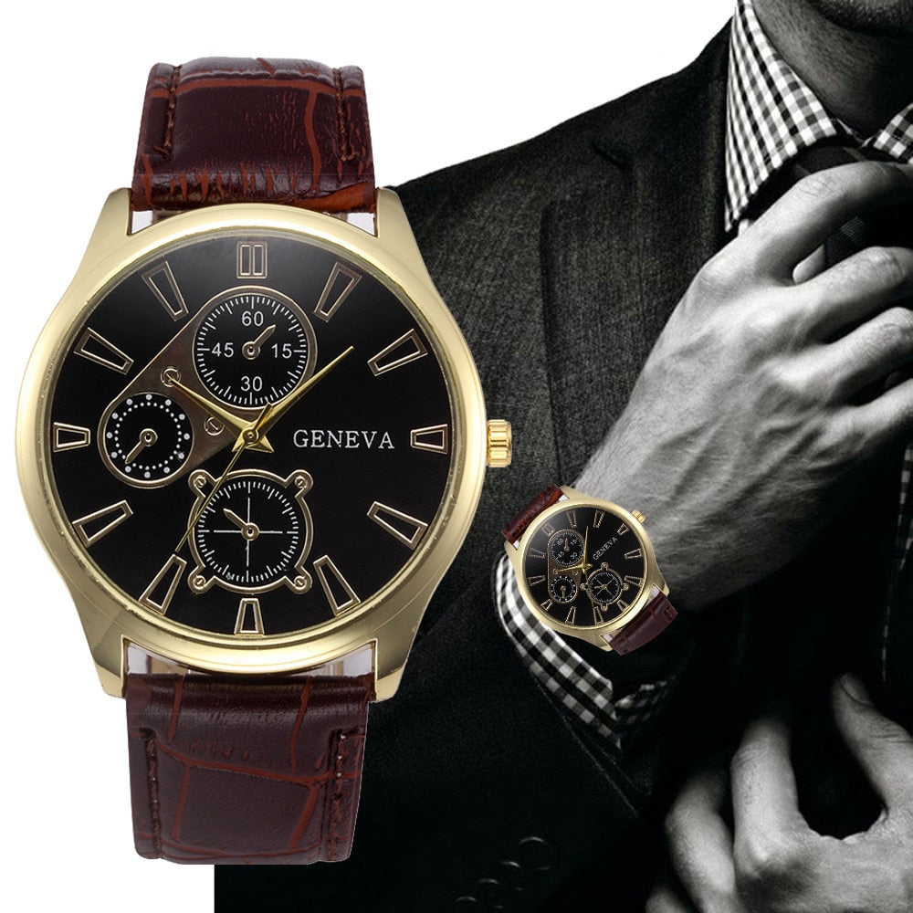 Luxury Brand Watches Quartz Clock Fashion Leather  Watch  Sports watches Classic Watches Brands