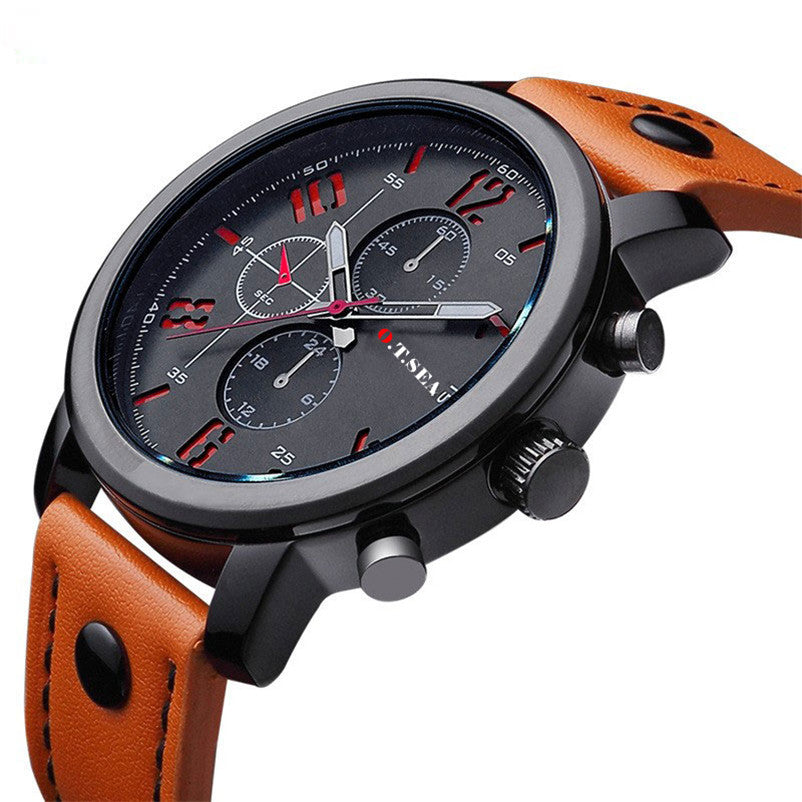 Relogio Masculino Fashion Watches Men Casual Military Sports  Watch Quartz Analog Wrist O.T.SEA Watch Clock Man Hour Heart Gift