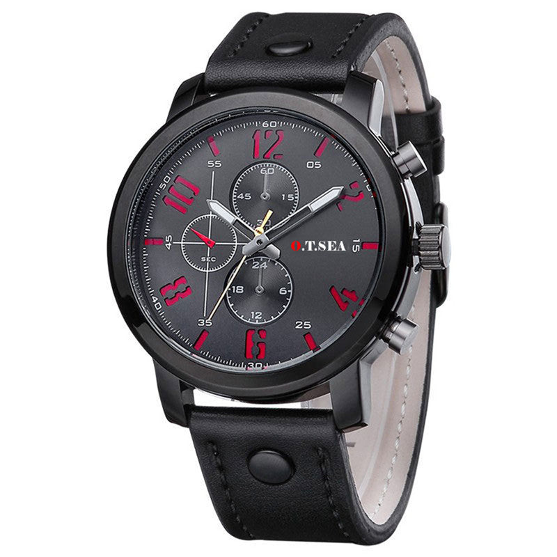 Relogio Masculino Fashion Watches Men Casual Military Sports  Watch Quartz Analog Wrist O.T.SEA Watch Clock Man Hour Heart Gift