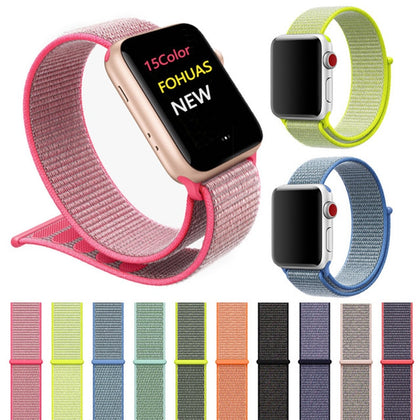 Sports Nylon Strap for Apple  Watch Band  Series 1 2 3 4 Colorful 40mm 44mm Nylon Woven Replacement Straps Watch Bands 38mm